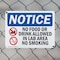 Signmission No Food Or Drink Allowed In, 10 in W x Rectangle, Plastic OS-2PACK-NS-P-710-L-14572 - alternate 4